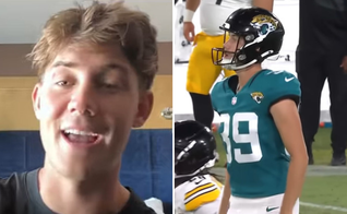 Cam Little em entrevista ao podcast “Identity Sports”. (Captura de tela/YouTube/Identity Sports/NFL).
