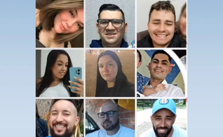 Funcionários mortos na explosão de fábrica no Paraná. (Imagens das redes sociais).