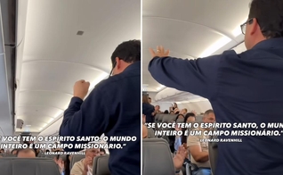 Clebison Bandeira no avião. (Foto: Reprodução/Instagram/Clebison Bandeira)