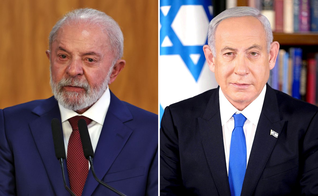 Presidente do Brasil, Luiz Inácio Lula da Silva; primeiro-ministro de Israel, Benjamin Netanyahu. (Foto: José Cruz/Agência Brasil/Wikipedia)