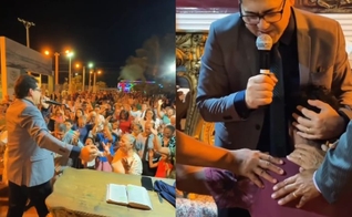 Os cristãos pregaram o Evangelho nas ruas de Paraíso do Tocantins. (Foto: Reprodução/Instagram/Clebison Bandeira).
