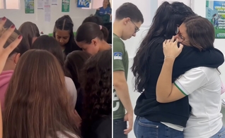 O evangelismo na escola. (Foto: Reprodução/Instagram/Mateus Cerri)