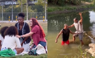 Cristãos pregaram o Evangelho em parques, praças e ruas de Frankfurt. (Foto: Reprodução/Instagram/GO REVIVAL EUROPE).