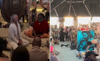 Os cristãos evangelizando no local. (Foto: Reprodução/Instagram/Philip Renner)