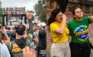 Os participantes percorreram a orla da Praia de Boa Viagem. (Foto: Instagram/Marcha Para Jesus Pernambuco/Instagram/Andrea Ventura Medeiros).