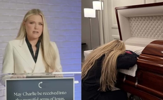 Erika Kirk. (Foto: Reprodução/YouTube/Turning Point USA//Instagram/mrserikakirk).