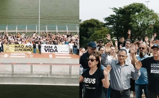 Os cristãos oraram em 8 pontos de Tubarão. (Foto: Instagram/AD Tubarão).