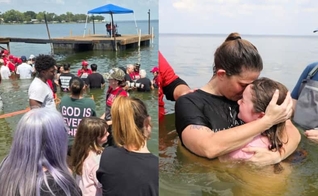 Mais de 3 mil foram batizados no evento “Meet Me in the Water”. (Foto:/Instagram/Lacy Wenger).