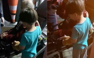  O menino de 7 anos pediu à equipe de socorristas para interceder pelo avô. (Foto: Reprodução/Instagram/drjoaopedrolima).