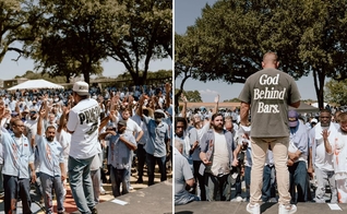 O evangelismo na prisão. (Foto: Reprodução/Instagram/God Behind Bars)
