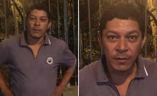 O homem após o milagre nas ruas. (Foto: Reprodução/Instagram/Gabriel Telles Mathias)