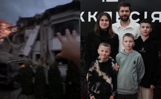 Mark Sergeev teve a casa atingida por um míssil. (Foto: Reprodução/Instagram/Mark Sergeev/Instagram/Церква Екклесія).