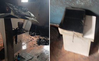 Bíblia permanece intacta após incêndio que destruiu igreja em Sumaré (SP). (Foto: AD Viva)