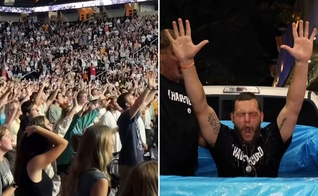 Os jovens no evento evangelístico. (Foto: Reprodução/Instagram/UniteUS)