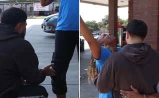 Mario e a mulher no local. (Foto: Reprodução/YouTube/Mario Esparza)