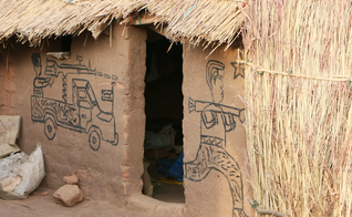 Campo de refugiados no Sudão. (Foto: Ilustração/Portas Abertas)