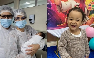 Sara, Guilherme e Sofia. (Foto: Reprodução/Instagram/Sara Machado)