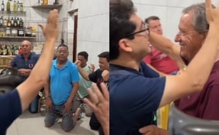 Os cristãos pregaram no bar em Balneário Rincão. (Foto: Reprodução/Instagram/AD Balneário Rincão).