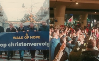 Cerca de 200 pessoas participaram da “Caminhada da Esperança”. (Foto: Reprodução/Instagram/Don Ceder).