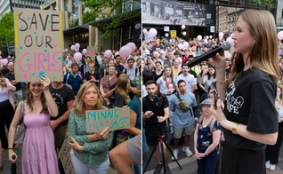 Uma multidão protestou contra o aborto seletivo sexual em Sydney. (Foto: Instagram/Dr Joanna Howe).