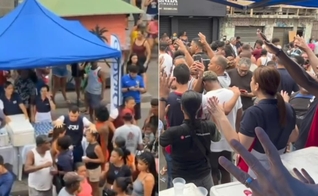 Uma equipe da Igreja Universal do Reino de Deus está levando apoio espiritual aos moradores. (Foto: Reprodução/Instagram/Bispo Gonçalves).