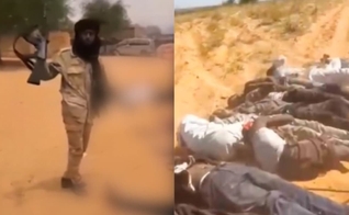 O grupo islâmico RSF incendiou bairros cristãos e igrejas. (Foto: Reprodução/DW/Reprodução/Redes Sociais).