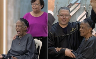 Aurora e sua filha Silene. (Foto: Leandro Oliveira/Notícias Adventistas).