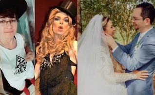 Riquelmo e Aline casaram, após serem restaurados por Deus. (Foto: Reprodução/YouTube/Edifique Podcast/Reprodução/Instagram/Riquelmo Araujo).