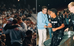  Centenas de estudantes da Universidade Estadual da Carolina do Norte aceitaram Cristo. (Foto: Instagram/UniteUS).
