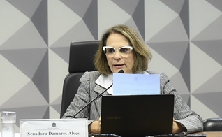 Senadora Damares Alves, presidente da Comissão de Direitos Humanos e Legislação Participativa (CDH). (Foto: Carlos Moura/Agência Senado)