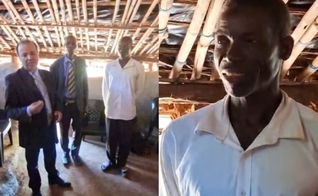 Castro não mediu esforços para cultuar com os missionários brasileiros. (Foto: Reprodução/TikTok/Sidnei Honório).