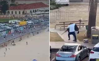 Imagens do atentado em Sydney. (Fotos: Reprodução/Redes Sociais)