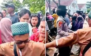 O conflito na Indonésia. (Foto: Reprodução/Instagram/Permadi Arya)