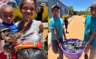As ações de Natal levaram Jesus e alimentos ao povo Bara. (Foto: Instagram/Janaine Basso).