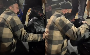 Darren e Michelle após a oração. (Foto: Reprodução/Instagram/Darren Stott)