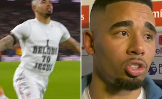 Gabriel Jesus. (Foto. (Reprodução: Instagram/Arsenal/Ballers In God)