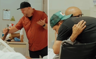 Os cristãos evangelizando no local. (Foto: Reprodução/Instagram/God Behind Bars)