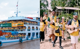 Os jovens missionários estão pregando o amor de Deus na Ilha do Marajó. (Foto: Instagram/Minha Missão).