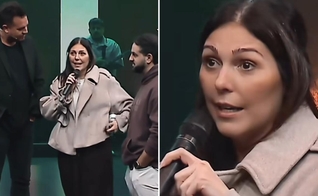 Erika testemunhando na igreja. (Foto: Reprodução/Instagram/Paul Daugherty)