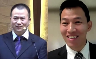 O pastor Li Yingqiang e o pregador Dai Zhichao. (Foto: ChinaAid).