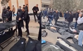 Corpos de manifestantes mortos. (Foto: Imagem ilustrativa/Reprodução/YouTube/Channel 4 News).