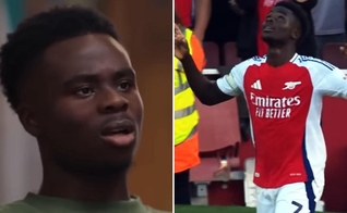 Bukayo Saka. (Foto: Reprodução/Instagram/Ballers In God/Arsenal)