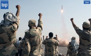 Integrantes da Guarda Revolucionária do Irã. (Captura de tela/YouTube/Washington Post)