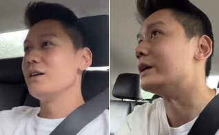 David Loh evangelizando o taxista. (Foto: Reprodução/Instagram/David Loh)