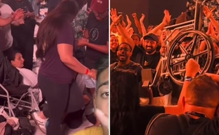 A jovem foi curada após orações na Arena MRV, em BH. (Foto: Reprodução/Instagram/André Paranhoz)