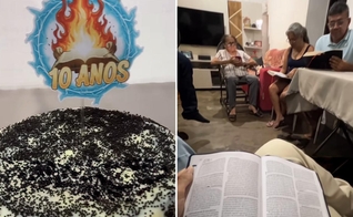 A festa na casa da família. (Foto: Reprodução/Instagram/Geo Sobreira)