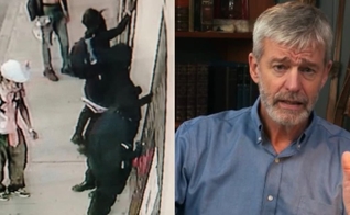 Os vândalos picharam e fixaram faixas com ameaças na igreja em Bogotá. (Foto: Instagram/HeartCry Missionary Society).