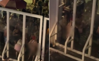 Foliões provocaram os fiéis da Boas Novas Church. (Foto: Reprodução/Instagram/Kelle Gripp).