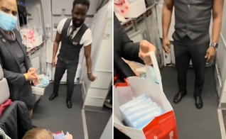 A tripulação foi surpreendida pela Palavra de Deus. (Foto: Reprodução/Instagram/Felipe Guedes)