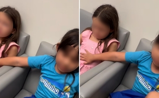 Maju e Sara no hospital. (Foto: Reprodução/Instgaram/Clara Rodrigues)